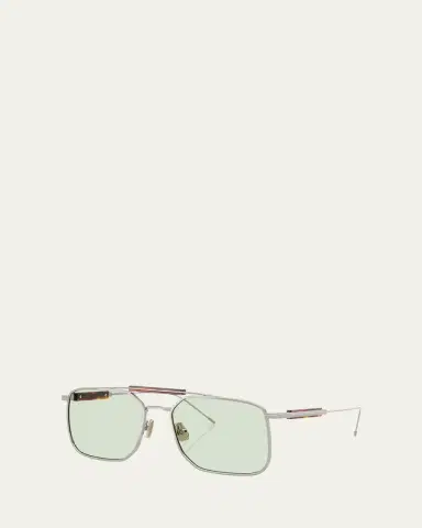 Brunello Cucinelli Men's BC2005ST Square Sunglasses | Thumbnail 2 Brunello Cucinelli Men's BC2005ST Square Sunglasses | Thumbnail 2