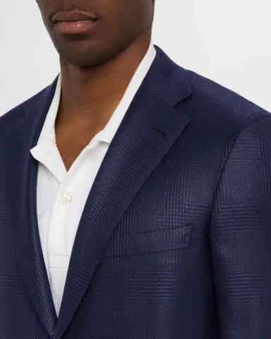 Brioni Men's Tonal Plaid Sport Coat | Thumbnail 5 Brioni Men's Tonal Plaid Sport Coat | Thumbnail 5