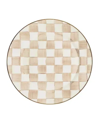 MacKenzie-Childs Mocha Check Charger Plate | Thumbnail 1 MacKenzie-Childs Mocha Check Charger Plate | Thumbnail 1