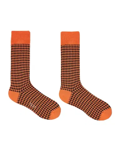 Paul Smith Men's James Houndstooth Gingham Crew Socks | Thumbnail 1