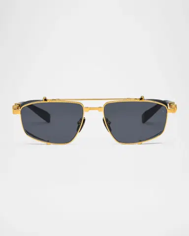 Balmain Brigade-V Aviator Titanium Sunglasses | Thumbnail 2 Balmain Brigade-V Aviator Titanium Sunglasses | Thumbnail 2