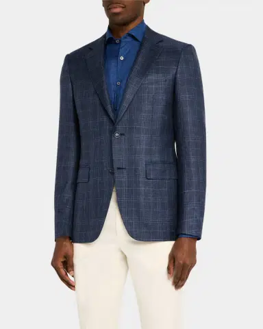 Canali Men's Tonal Plaid Sport Coat | Thumbnail 4 Canali Men's Tonal Plaid Sport Coat | Thumbnail 4