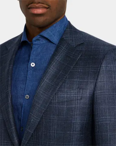 Canali Men's Tonal Plaid Sport Coat | Thumbnail 5 Canali Men's Tonal Plaid Sport Coat | Thumbnail 5