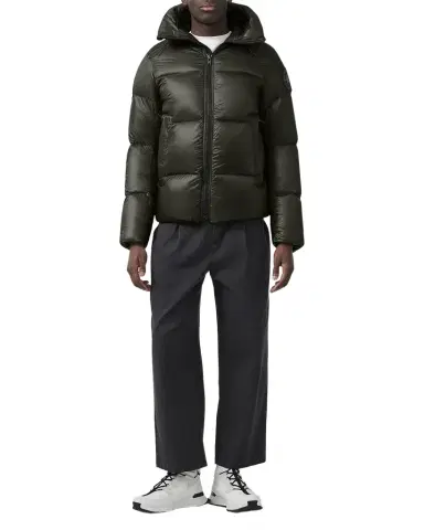 Canada Goose Men 's Crofton Black Disc Puffer Jacket | Thumbnail 1 Canada Goose Men 's Crofton Black Disc Puffer Jacket | Thumbnail 1