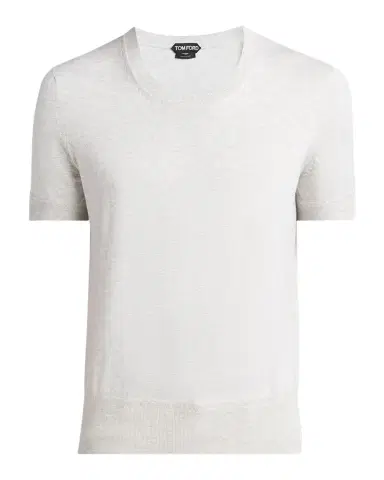 Tom Ford Men's Cotton Short-Sleeve Crewneck Sweater | Thumbnail 1 Tom Ford Men's Cotton Short-Sleeve Crewneck Sweater | Thumbnail 1