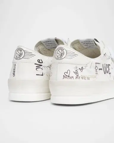 Golden Goose Men's Stardan Graffiti Leather Low-Top Sneakers | Thumbnail 5 Golden Goose Men's Stardan Graffiti Leather Low-Top Sneakers | Thumbnail 5