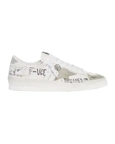 Golden Goose Men's Stardan Graffiti Leather Low-Top Sneakers | Thumbnail 1 Golden Goose Men's Stardan Graffiti Leather Low-Top Sneakers | Thumbnail 1