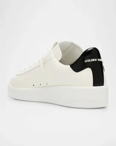 Golden Goose Men's Purestar Leather Low-Top Sneakers | Thumbnail 4 Golden Goose Men's Purestar Leather Low-Top Sneakers | Thumbnail 4