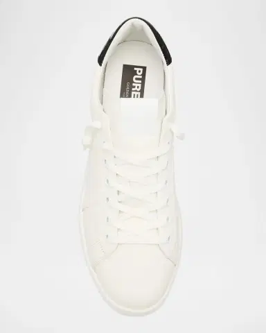 Golden Goose Men's Purestar Leather Low-Top Sneakers | Thumbnail 6 Golden Goose Men's Purestar Leather Low-Top Sneakers | Thumbnail 6