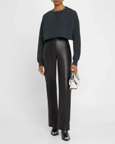 Golden Goose Golden Embellished Cropped Sweatshirt | Thumbnail 2 Golden Goose Golden Embellished Cropped Sweatshirt | Thumbnail 2