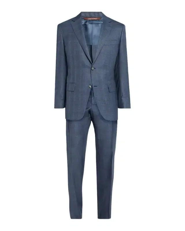 Men 's Wool-Silk Plaid Suit