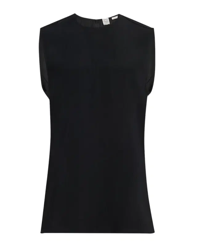 Sleeveless Woven Stripe Top