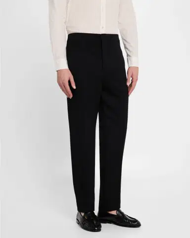 Saint Laurent Men's Slim Grain de Poudre Pants | Thumbnail 4 Saint Laurent Men's Slim Grain de Poudre Pants | Thumbnail 4