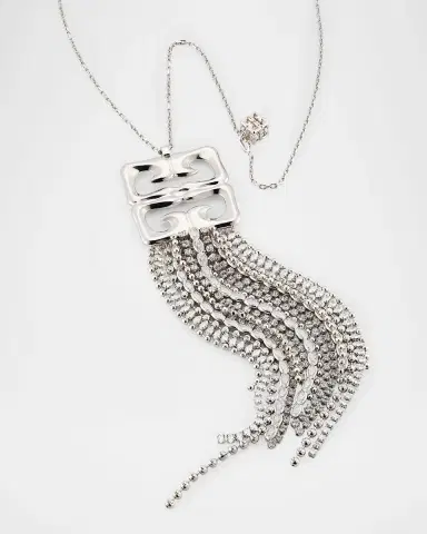 Givenchy 4G Liquid Fringe Crystal Necklace | Thumbnail 2