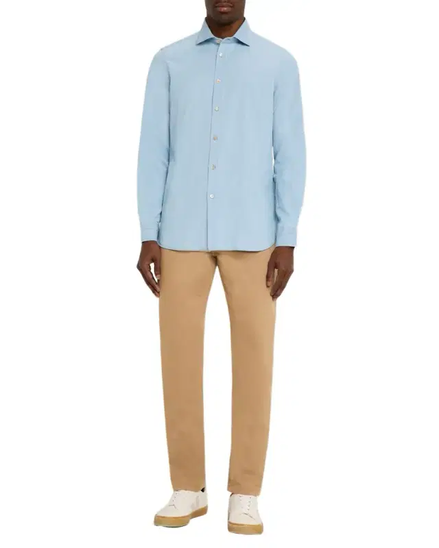 Men 's Denim Button-Down Shirt