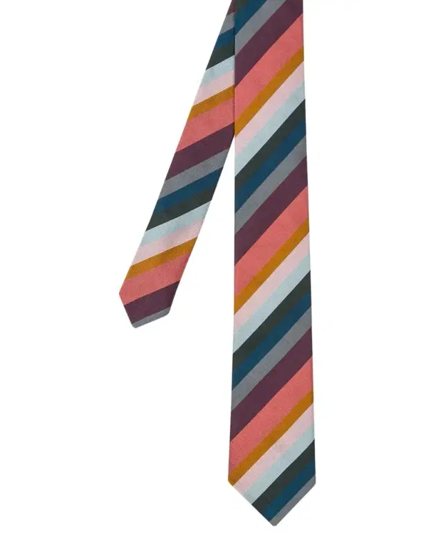 Men 's Artist Stripe Silk Tie