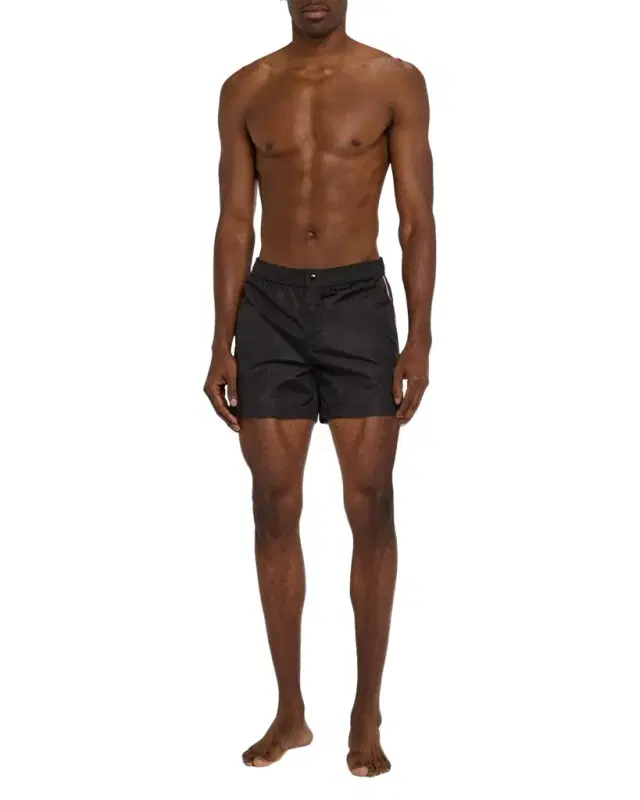 Men 's Side-Stripe Nylon Swim Shorts