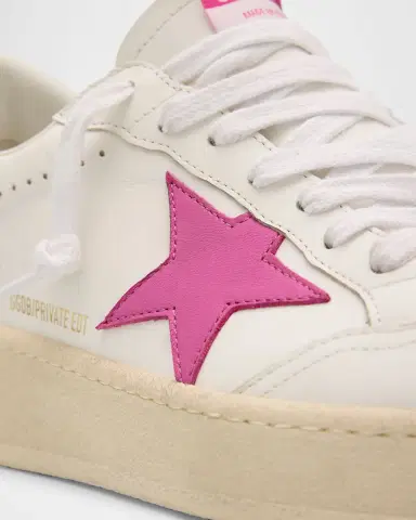 Golden Goose Ball Star Mixed Leather Low-Top Sneakers | Thumbnail 5 Golden Goose Ball Star Mixed Leather Low-Top Sneakers | Thumbnail 5