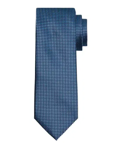 Canali Men's Micro-Geometric Silk Tie | Thumbnail 1