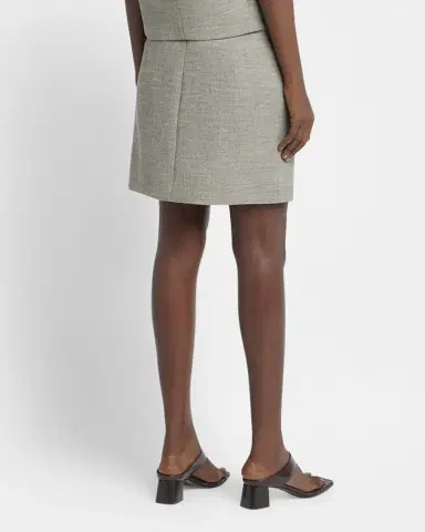 Bottega Veneta Structured Melange Mini Skirt | Thumbnail 3