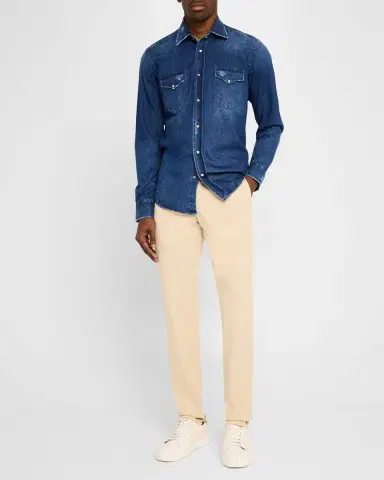 Sartorio Men's Straight-Fit Four-Pocket Pants | Thumbnail 2