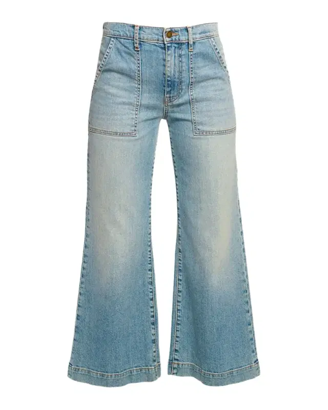 Ramy Brook Clifford Cropped Wide-Leg Jeans