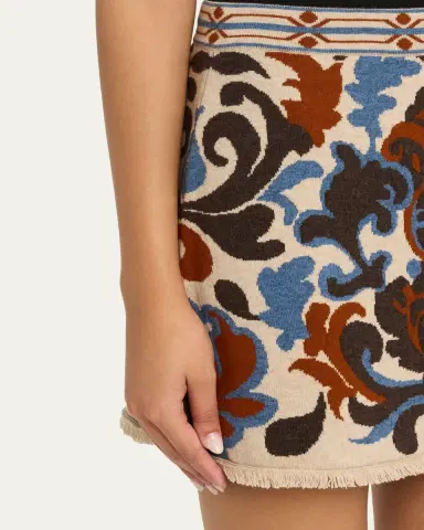Cara Cara Lindy Jacquard Knit Wool-Blend Mini Skirt | Thumbnail 5 Cara Cara Lindy Jacquard Knit Wool-Blend Mini Skirt | Thumbnail 5