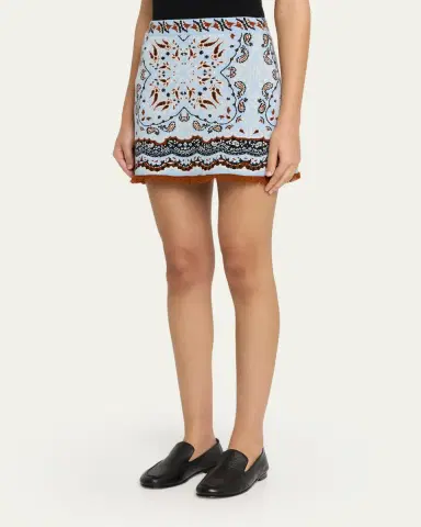 Cara Cara Lindy Jacquard Knit Wool-Blend Mini Skirt | Thumbnail 8 Cara Cara Lindy Jacquard Knit Wool-Blend Mini Skirt | Thumbnail 8