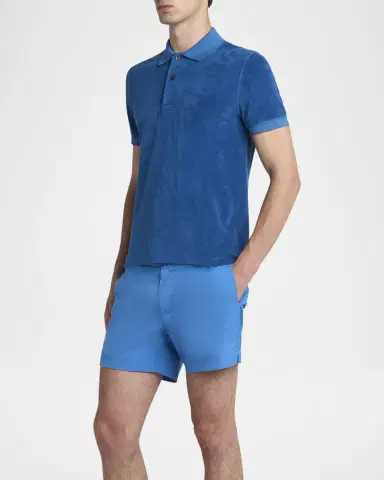 Tom Ford Men's Cotton Terry Polo Shirt | Thumbnail 4
