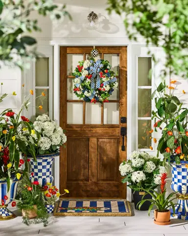 MacKenzie-Childs White Hydrangea Urn Filler | Thumbnail 4