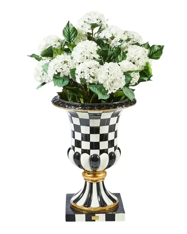 MacKenzie-Childs White Hydrangea Urn Filler