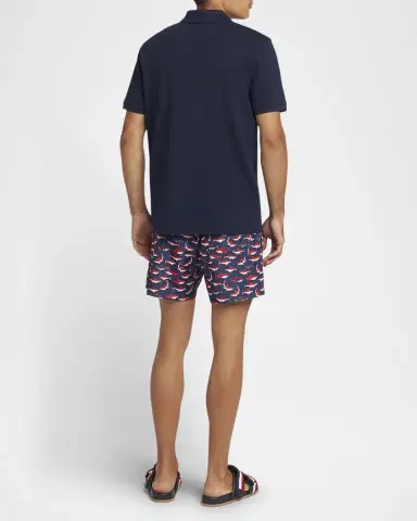 Moncler Men's Shark Pique Polo Shirt | Thumbnail 3