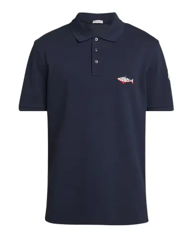 Moncler Men's Shark Pique Polo Shirt | Thumbnail 1