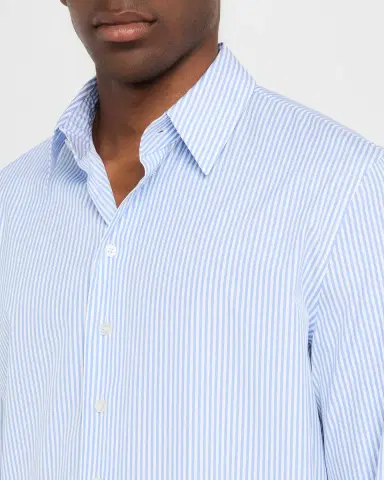 Saint Laurent Men 's Relaxed-Fit Cotton Stripe Sport Shirt | Thumbnail 6