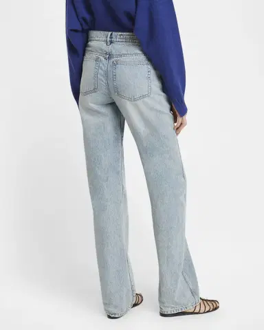 Proenza Schouler Ryman Light-Wash Denim Straight-Leg Jeans | Thumbnail 3