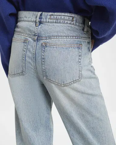 Proenza Schouler Ryman Light-Wash Denim Straight-Leg Jeans | Thumbnail 5