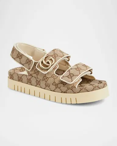 Gucci Marmont GG Double Strap Sandals | Thumbnail 2 Gucci Marmont GG Double Strap Sandals | Thumbnail 2