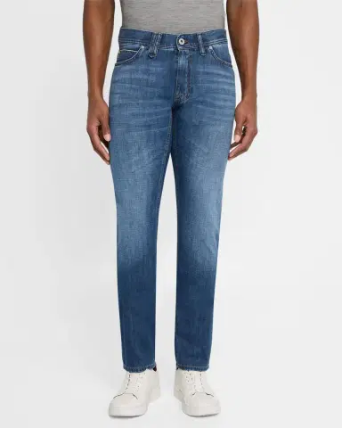 Brioni Men's Light-Wash Denim Jeans | Thumbnail 4