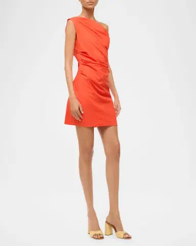Staud Phare Asymmetric Mini Dress | Thumbnail 2 Staud Phare Asymmetric Mini Dress | Thumbnail 2