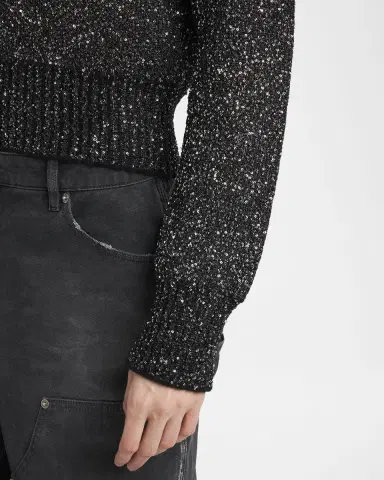 Golden Goose Journey Sequined Crop Sweater | Thumbnail 5 Golden Goose Journey Sequined Crop Sweater | Thumbnail 5