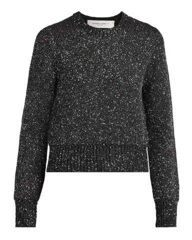 Golden Goose Journey Sequined Crop Sweater | Thumbnail 1 Golden Goose Journey Sequined Crop Sweater | Thumbnail 1