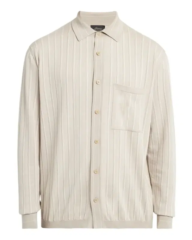Brioni Men 's Long-Sleeve Striped Sweater