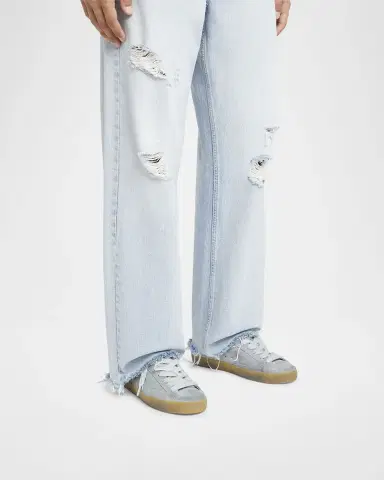Golden Goose Men's Super-Star Suede Low-Top Sneakers | Thumbnail 2 Golden Goose Men's Super-Star Suede Low-Top Sneakers | Thumbnail 2