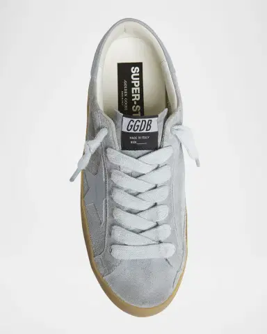 Golden Goose Men's Super-Star Suede Low-Top Sneakers | Thumbnail 6 Golden Goose Men's Super-Star Suede Low-Top Sneakers | Thumbnail 6