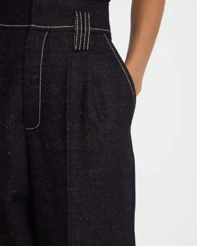 Dice Kayek Pleated Wide-Leg Denim Pants | Thumbnail 5