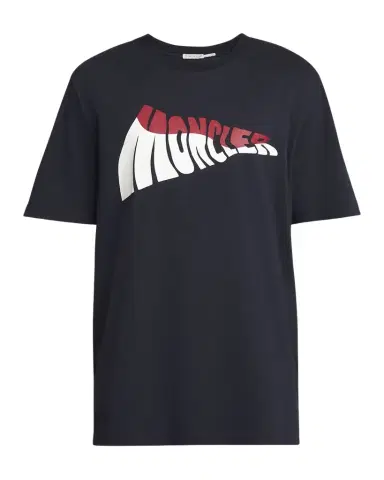 Moncler Men's Wavy Logo T-Shirt | Thumbnail 1