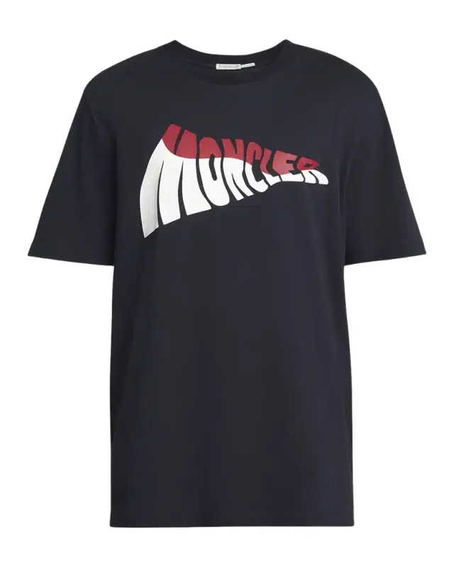 Moncler Men 's Wavy Logo T-Shirt