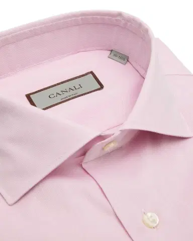 Canali Men's Solid Textured Dress Shirt | Thumbnail 1