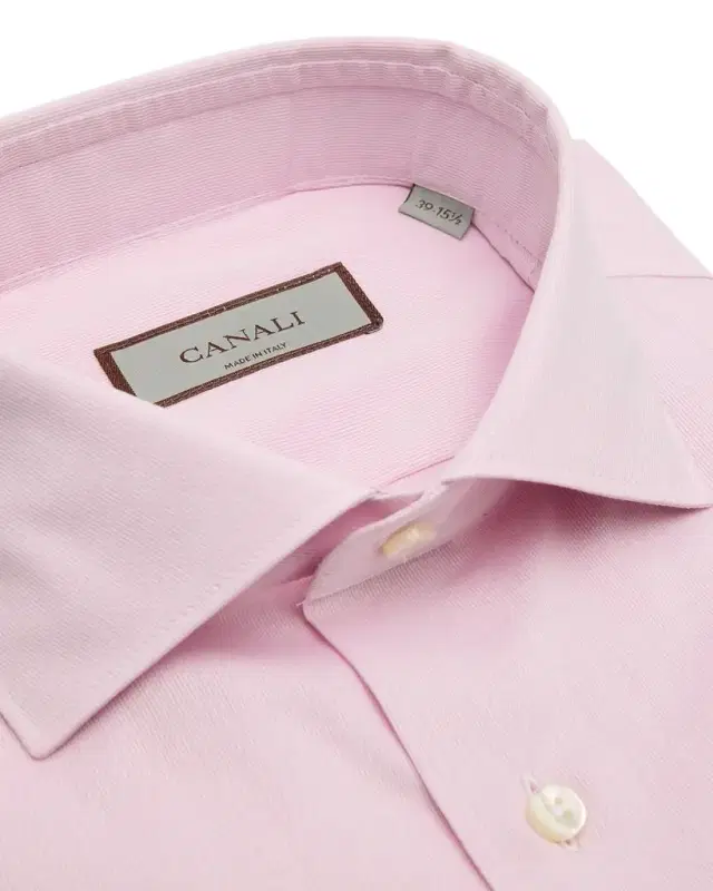 Men's Solid Textured Dress Shirt