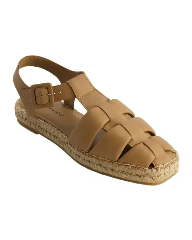 Monri Leather Fisherman Espadrilles